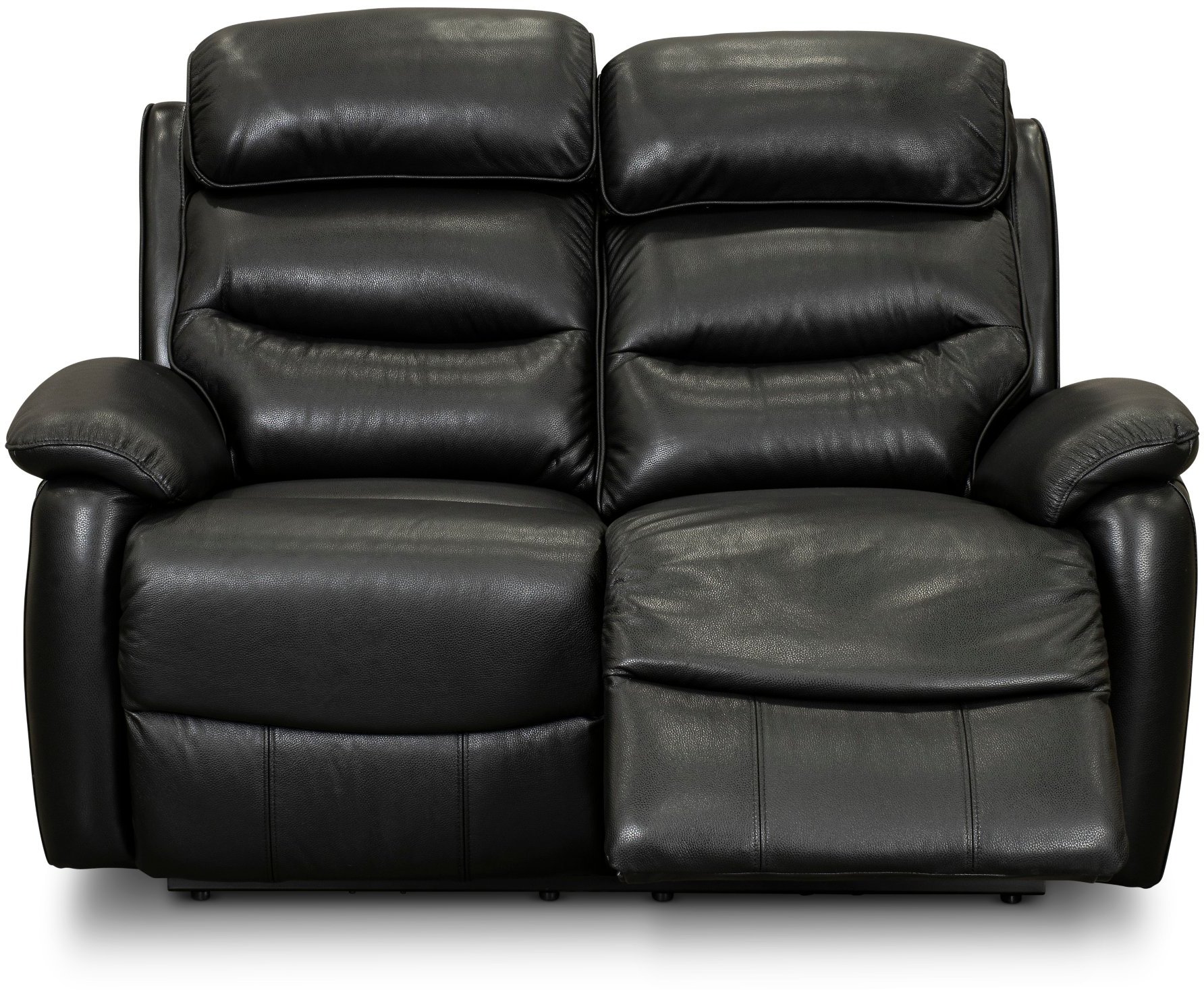 Neff Black Leather Contemporary Power Reclining Loveseat-2
