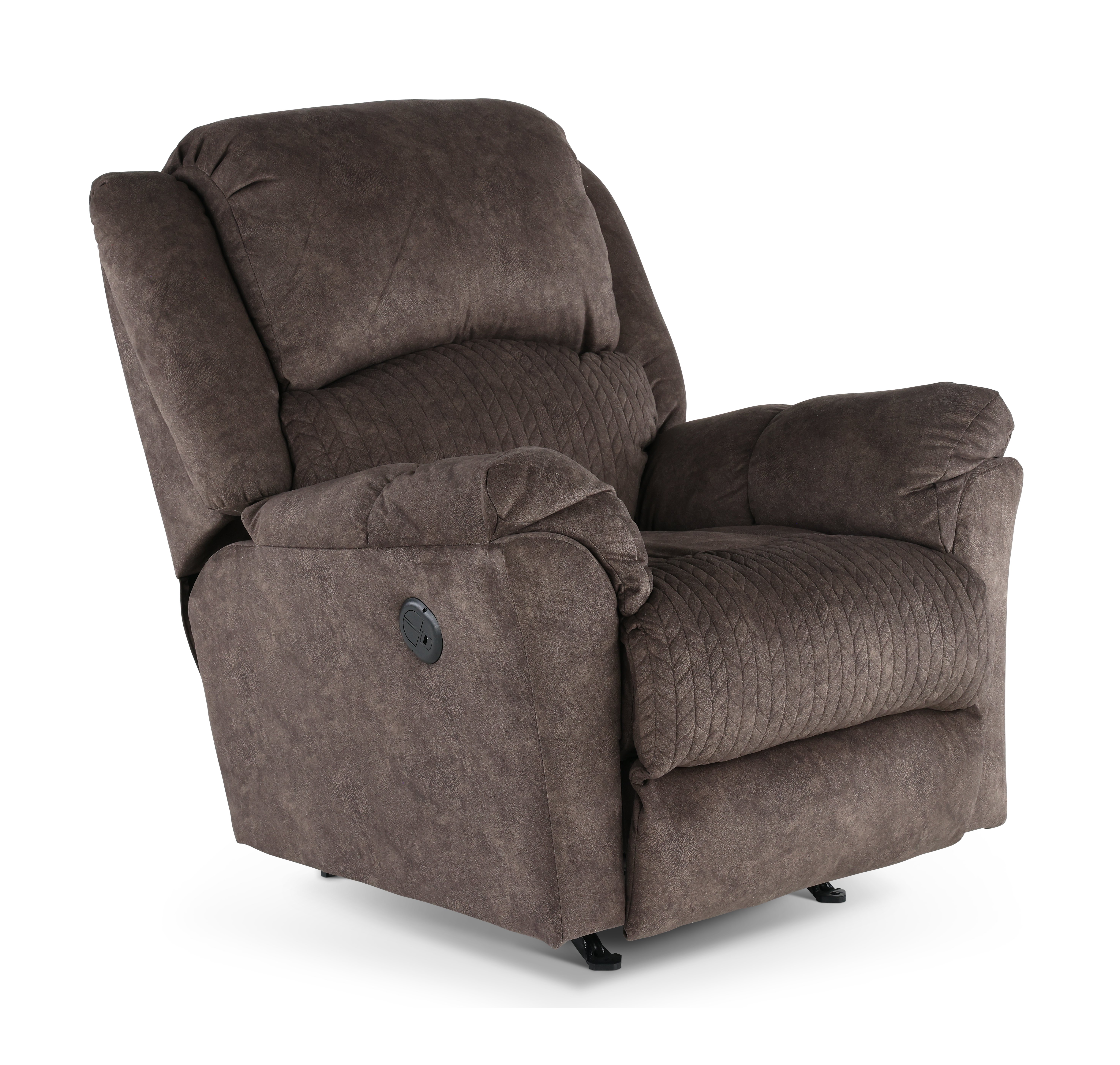 Chocolate Brown Power Rocker Recliner - Malloy-1