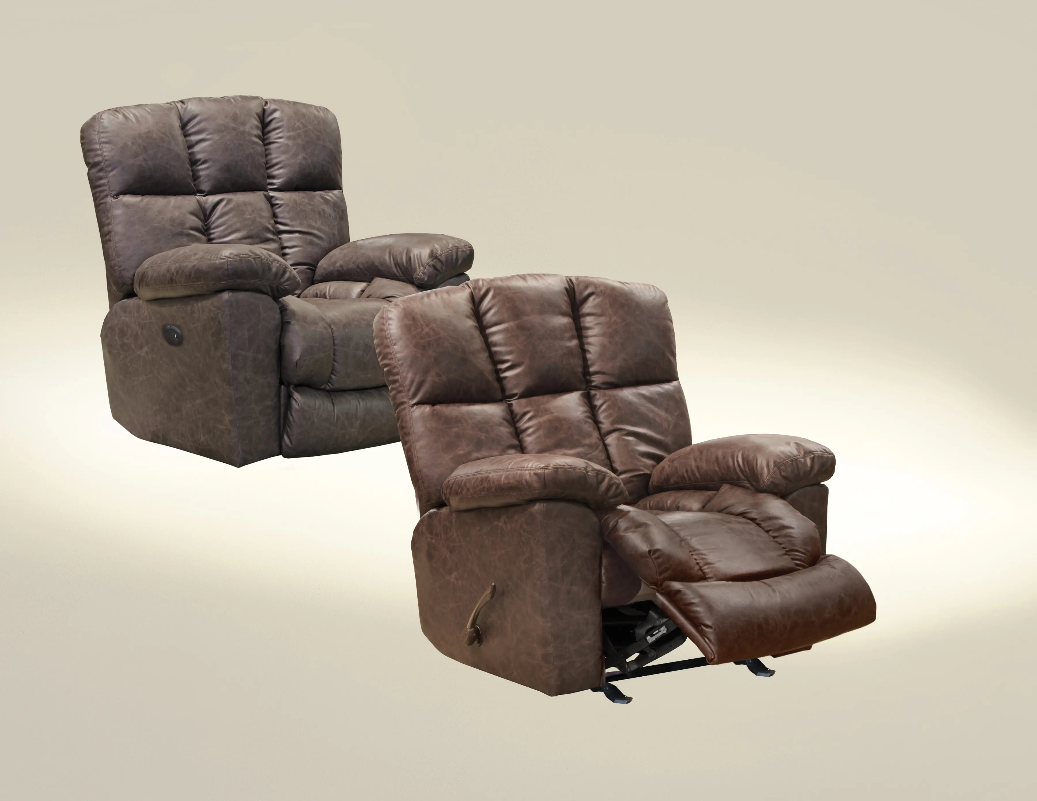 64784-2 Mayfield Graphite Brown Power Rocker Recliner-2
