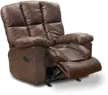 64784-2/1307/29 Mayfield Saddle Brown Power Rocker Recliner
