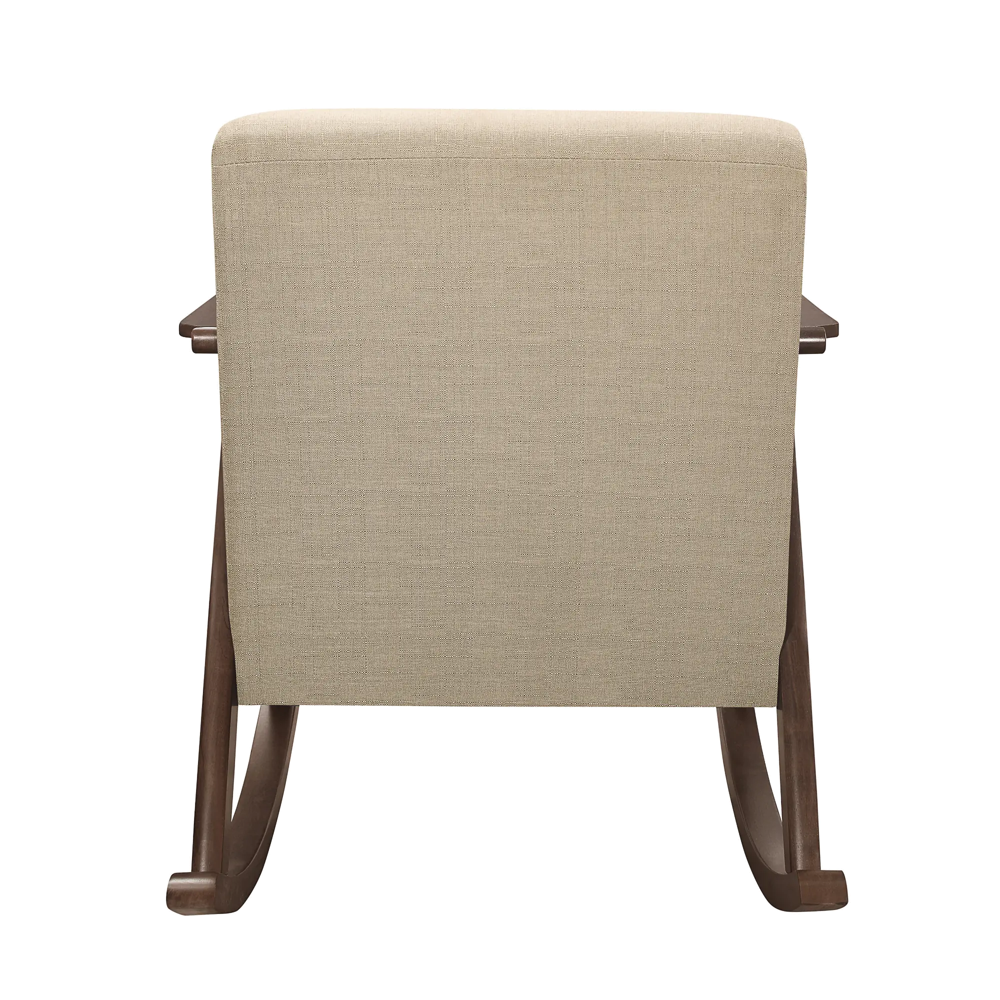 Modern Light Brown Exposed Wood Rocking Chair - Waithe-6