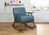 Clearance Waithe Blue Exposed Wood Rocking Chair
