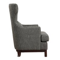 Transitional Brown-Gray Upholstered Accent Chair - Adriano-4
