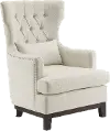 Adriano Beige Upholstered Accent Chair