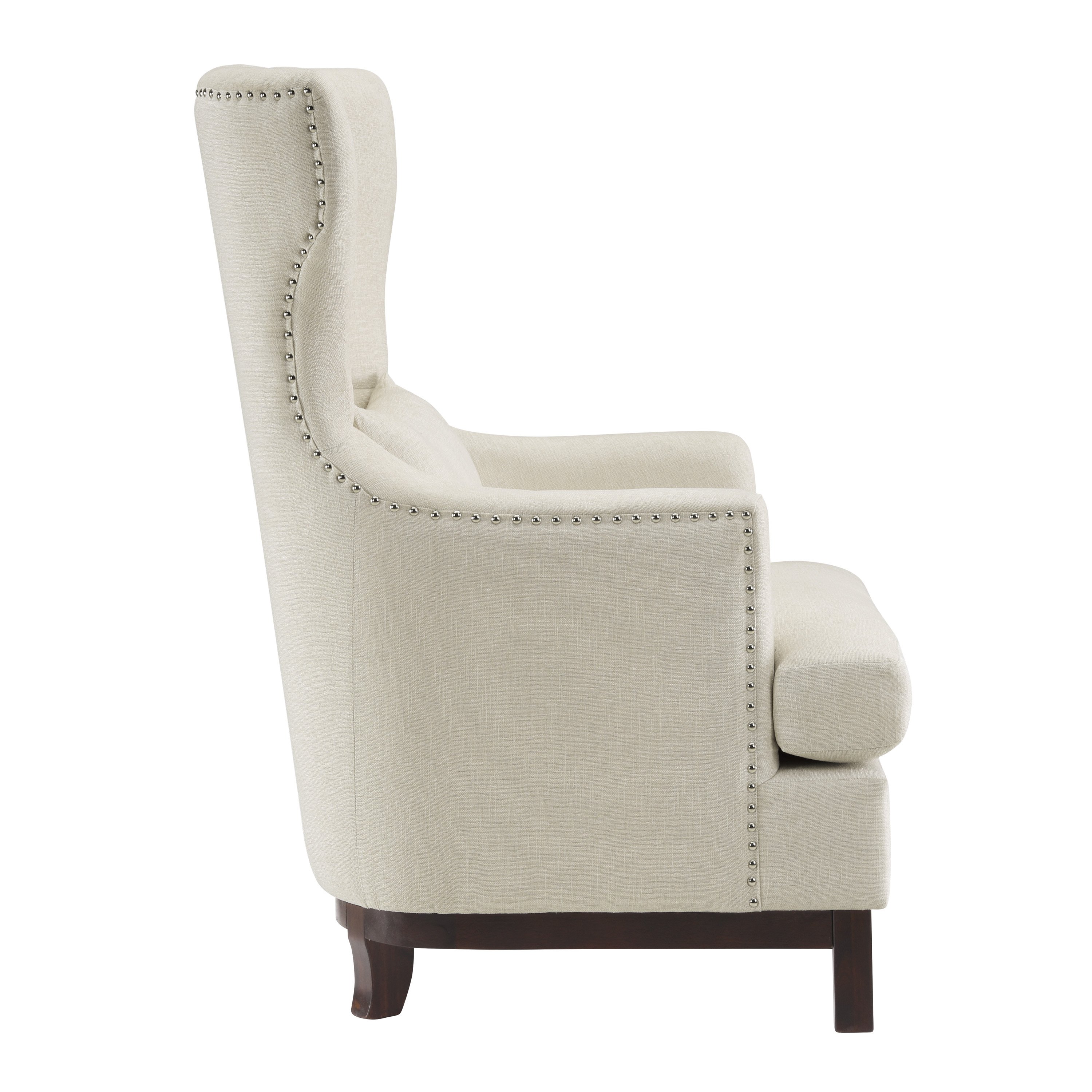 Transitional Beige Upholstered Accent Chair - Adriano-3