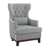 Adriano Light Gray Upholstered Accent Chair