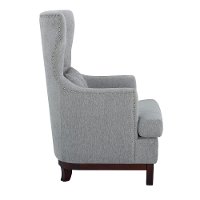 Transitional Light Gray Upholstered Accent Chair - Adriano-4
