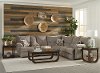 Pewter Gray 2 Piece Power Reclining Lay Flat Sectional - Elliot