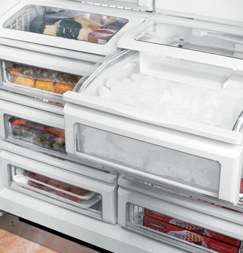 ZIFS360NNLH Monogram 30 Inch Column Freezer - 21.9 cu. ft. Stainless Steel-3