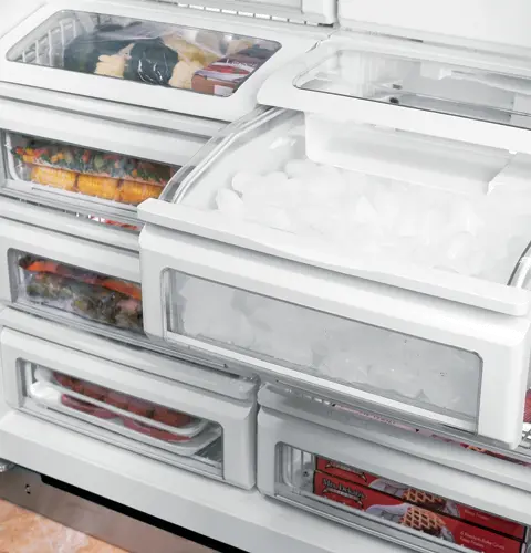 ZIFS360NNLH Monogram 30 Inch Column Freezer - 21.9 cu. ft. Stainless Steel-3
