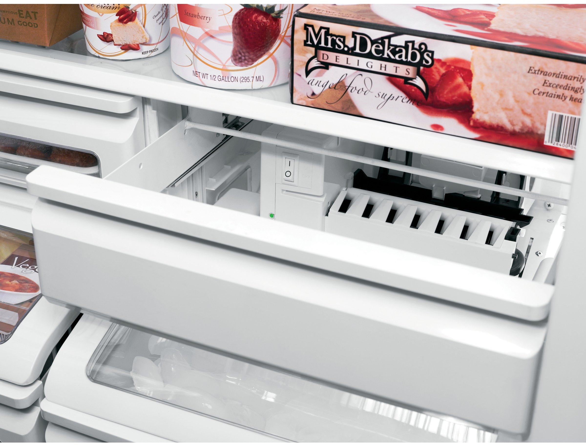 ZIFS360NNLH Monogram 30 Inch Column Freezer - 21.9 cu. ft. Stainless Steel-4