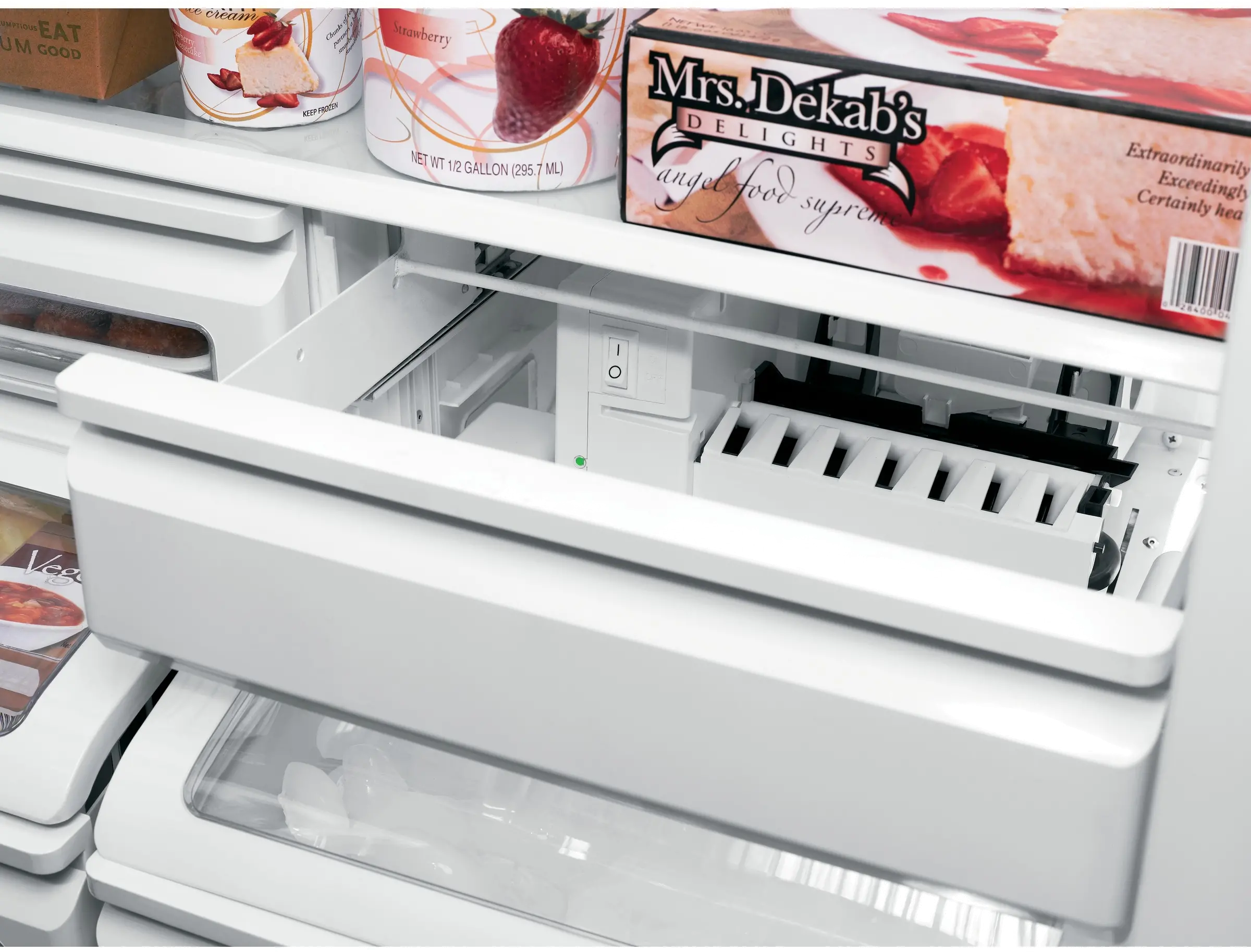 ZIFS360NNLH Monogram 30 Inch Column Freezer - 21.9 cu. ft. Stainless Steel-4