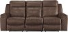 Contemporary Coffee Brown Reclining Sofa - Jesolo