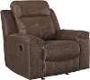 Contemporary Coffee Brown Rocker Recliner - Jesolo