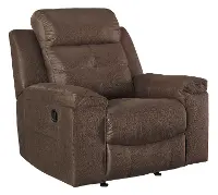Jesolo Contemporary Coffee Brown Rocker Recliner