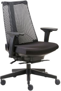 Contemporary Black Mesh High-back Office Chair - Boss