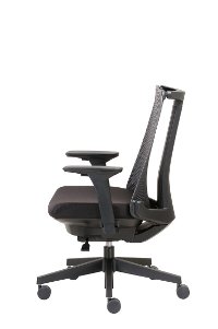 Contemporary Black Mesh High-back Office Chair - Boss-3