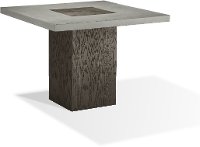 Modesto Dark Brown and Concrete Square Dining Room Table-1