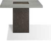 Modesto Dark Brown and Concrete Square Dining Room Table-2