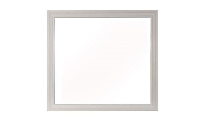 Traditional Pearl White Mirror - Crystal View