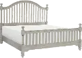 Mystic Hills Light Gray Queen Bed