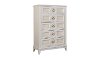 Traditional Pearl White Chest of Drawers - Crystal View