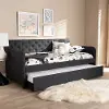 150-9016-RCW Modern Charcoal Upholstered Twin Daybed - Tahlia