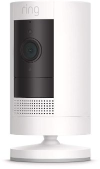 B07Q6ZZFLS,STICKUPCM Ring Stick Up Indoor/Outdoor Wireless Security Camera - White-1