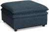 Contemporary Eclipse Navy Blue Ottoman - Biggie