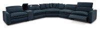 Eclipse Navy Blue Power Reclining Sectional with XL Wedge - Biggie-2