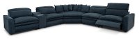 Eclipse Navy Blue Power Reclining Sectional with XL Wedge - Biggie-4