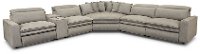 Storm Light Gray Power Reclining Sectional with XL Wedge - Biggie-1