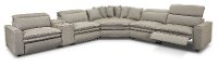 Storm Light Gray Power Reclining Sectional with XL Wedge - Biggie-4