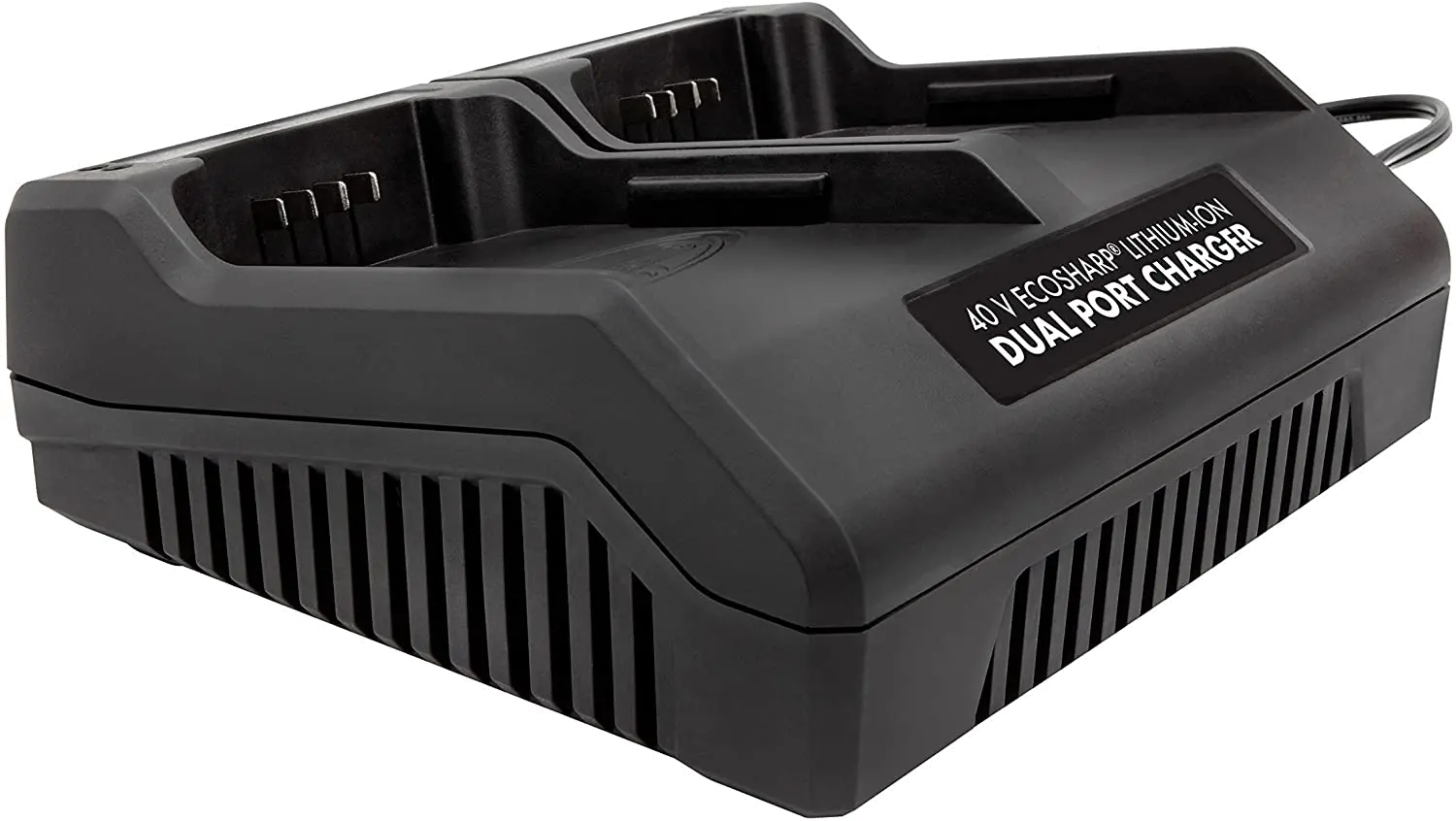 iCHRG40-DPC Snow Joe EcoSharp Lithium-Ion Battery Dual Port Charger - 40 Volt-1