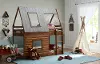 Clearance Rocky Mountain Brown Twin-over-Twin Bunk Bed