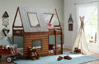 Rocky Mountain Brown Twin-over-Twin Bunk Bed