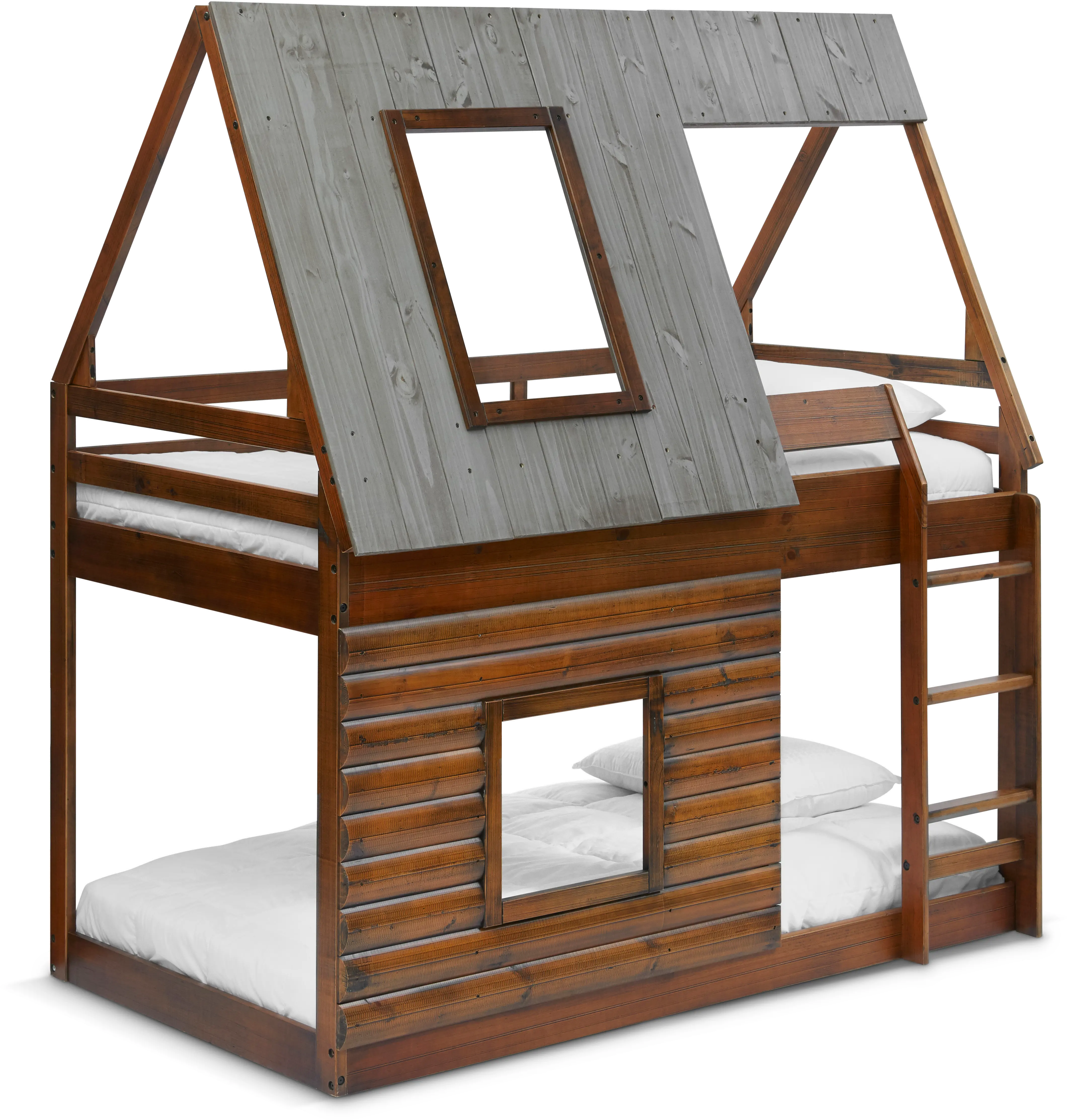 Rocky Mountain Brown Twin-over-Twin Bunk Bed-5