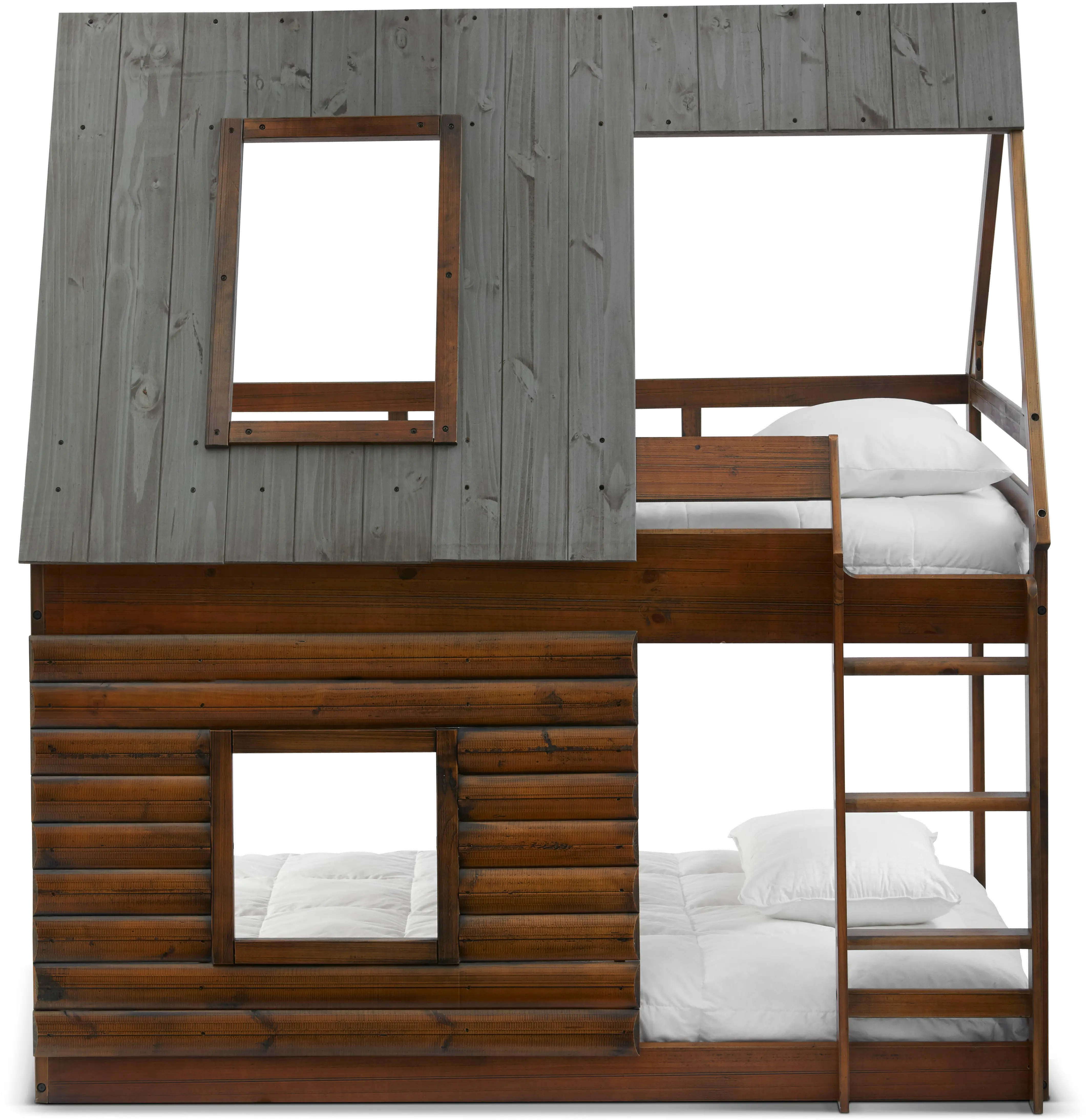 Rocky Mountain Brown Twin-over-Twin Bunk Bed-6