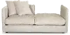 Clearance Ansel Left-Facing Fog Gold Chaise Lounge