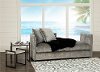 Left Side Facing Smoke Gray Upholstered Chaise Lounge - Ansel