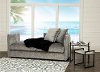 Right Side Facing Smoke Gray Upholstered Chaise Lounge - Ansel