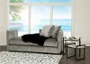 Right Side Facing Smoke Gray Upholstered Chaise Lounge - Ansel