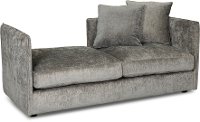 Right Side Facing Smoke Gray Upholstered Chaise Lounge - Ansel-2