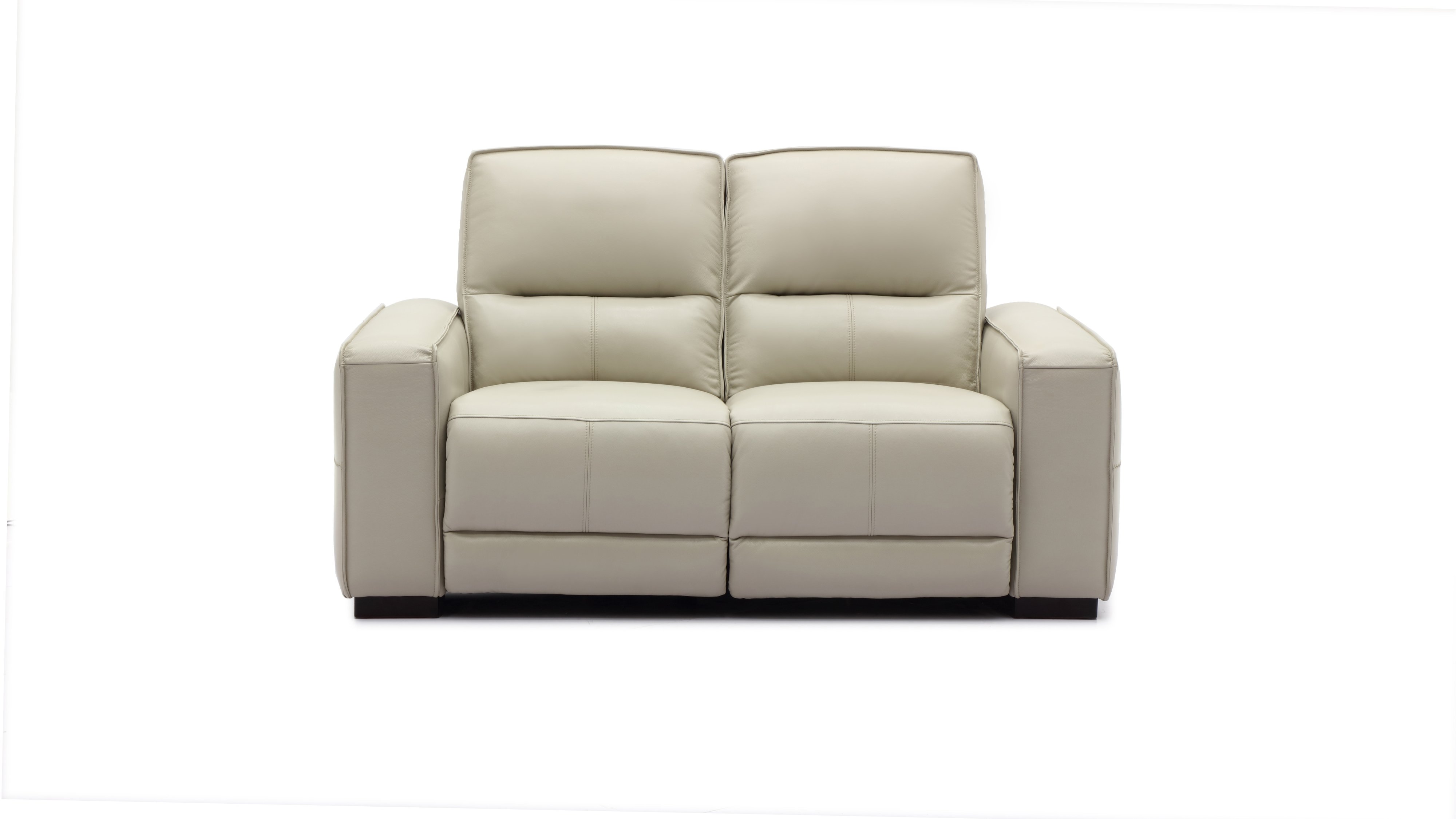 Jet Vanilla Leather Power Reclining Loveseat-3