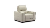 Vanilla Leather Power Recliner - Jet-2