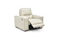 Vanilla Leather Power Recliner - Jet-3