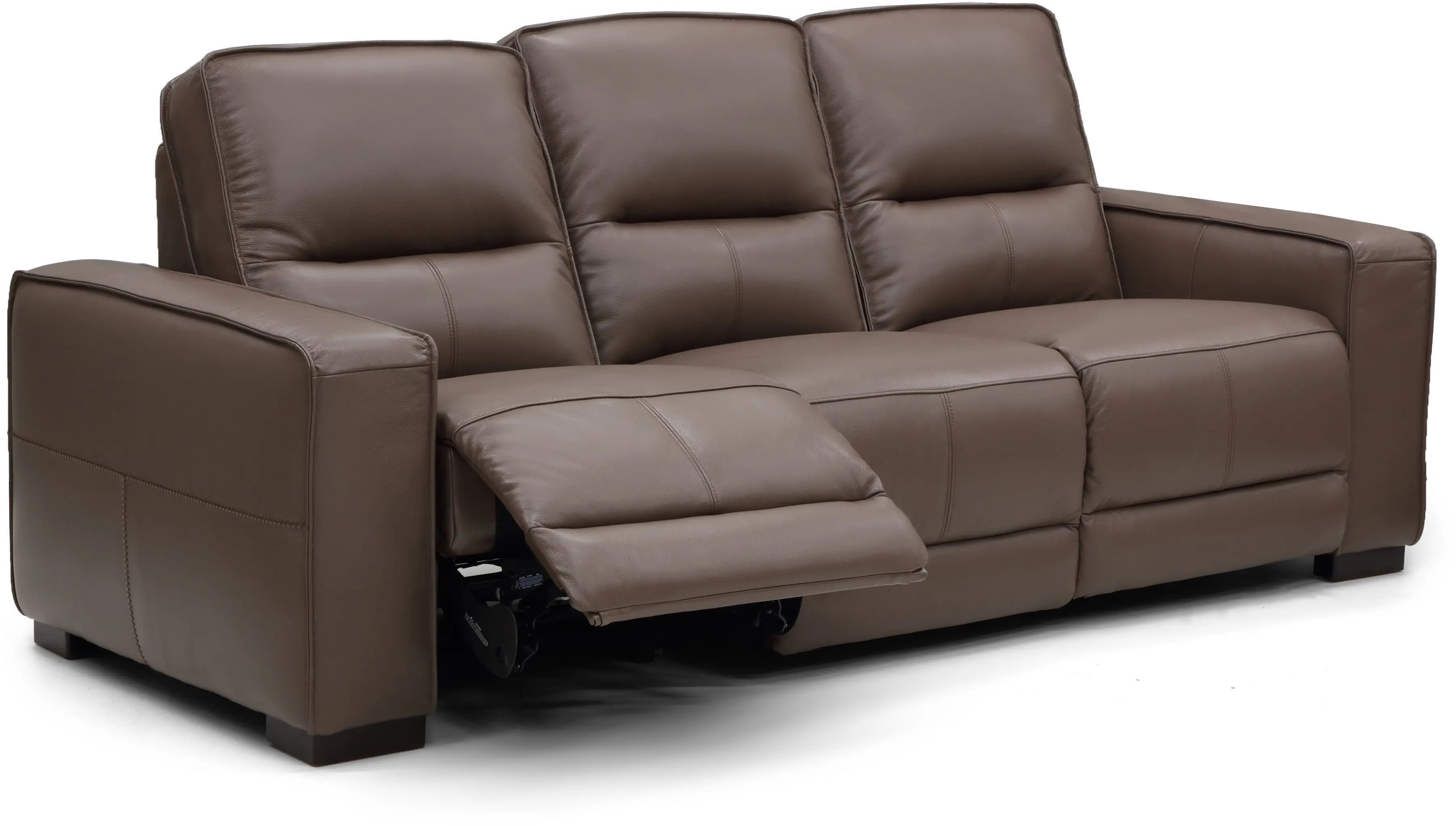 Jet Mink Brown Leather Power Reclining Sofa-2