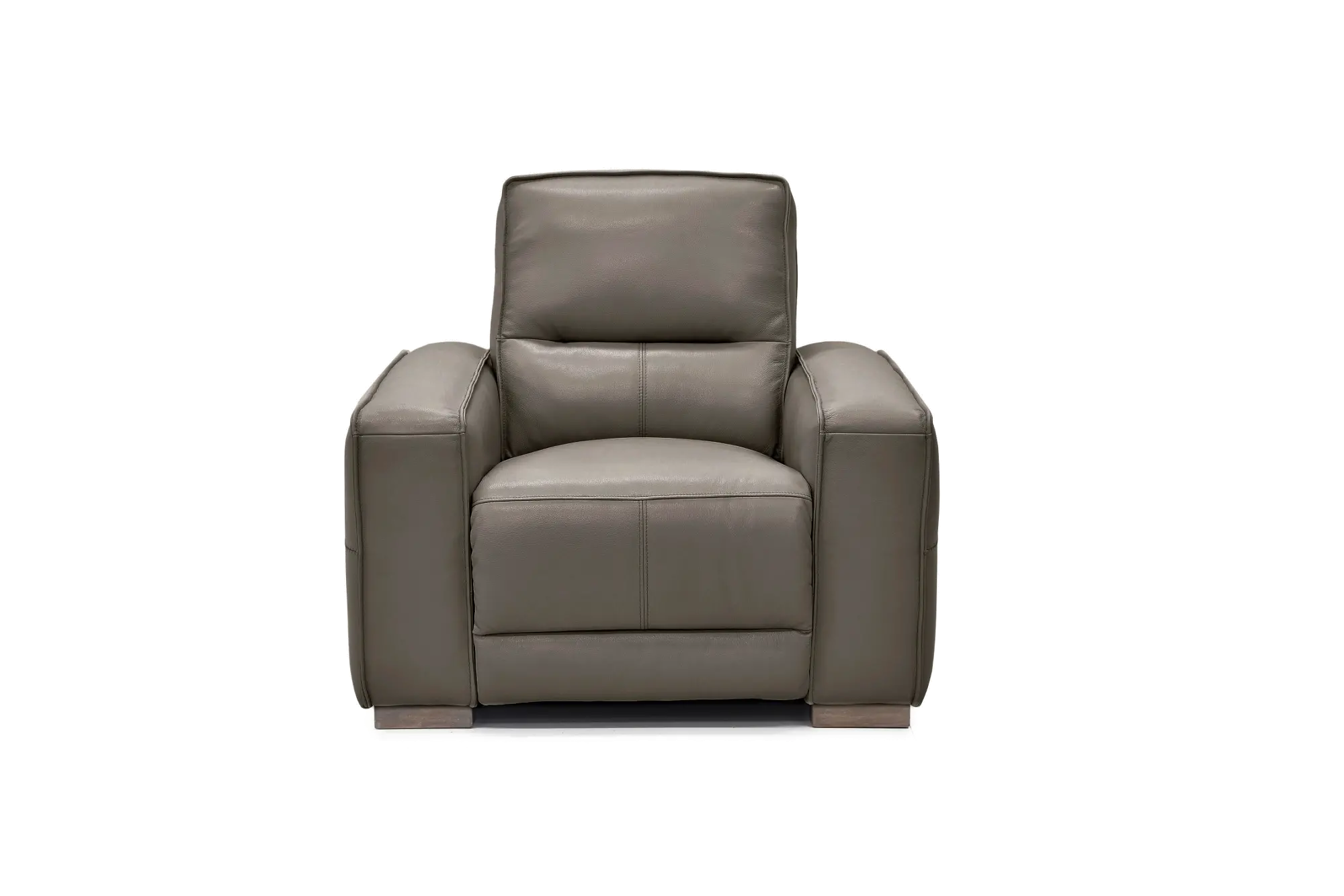 Jet Mink Brown Leather Power Recliner-1
