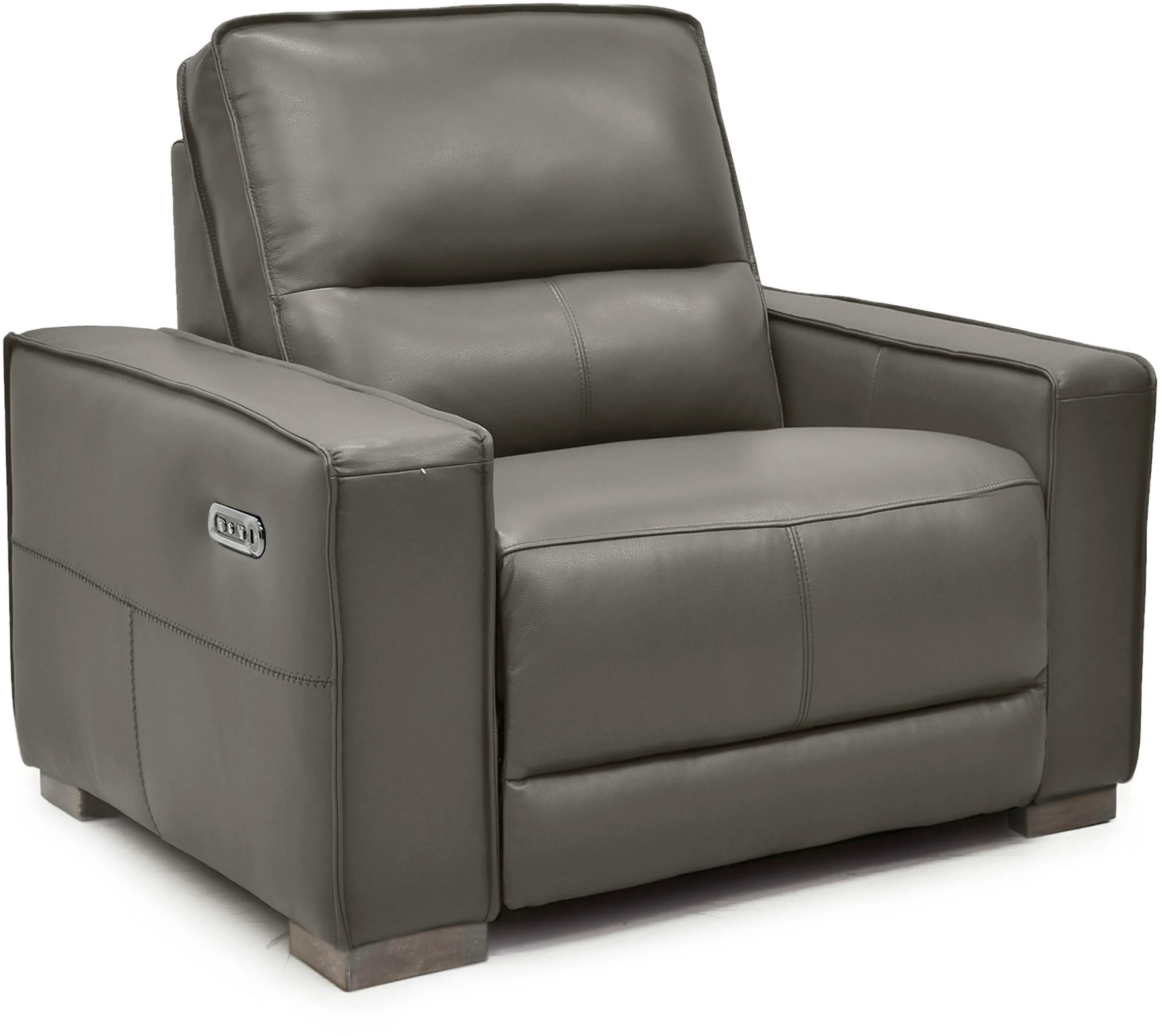 Jet Mink Brown Leather Power Recliner-3