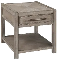 Cypress Lane Transitional Washed Gray End Table